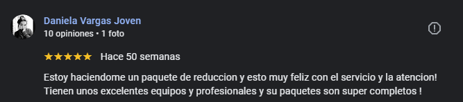 Reseña de paciente en Google 3